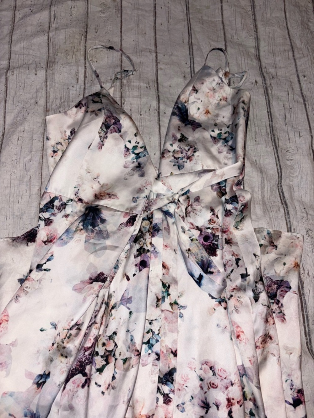 Show me your Mumu floral Mariah hi lo wrap dress S - Picture 5 of 9